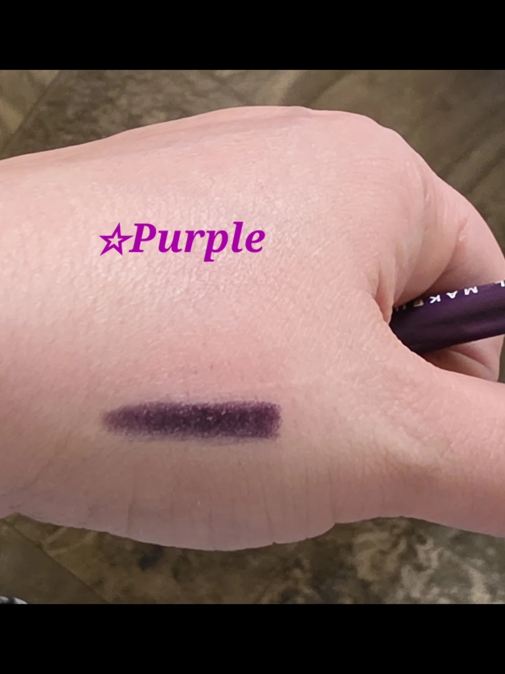 Retractable Creamy  Smudge Proof, Waterproof Eyeliner- Purple Sealed
